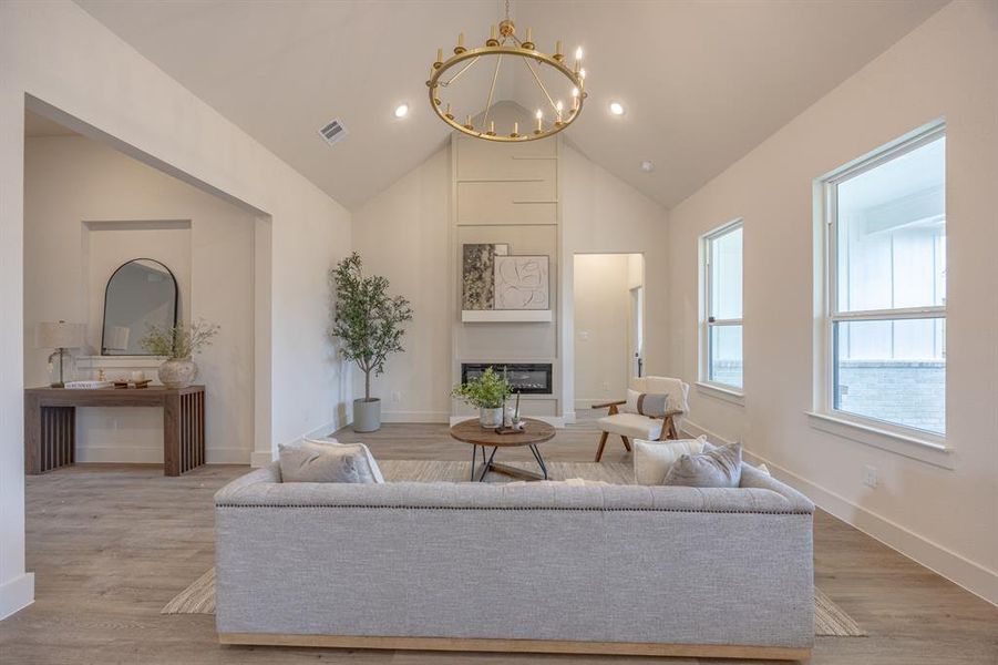 Furnished interior view inside a new home in , Fort Worth (Image 7).