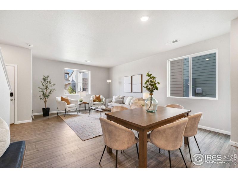 Furnished interior view inside a new home in Pintail Commons at Johnstown Village, Johnstown (Image 30).