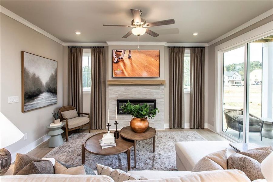 Furnished interior view inside a new home in Poppy at GreenHouse, Marietta (Image 24). Furnished interior view inside a new home in Poppy at GreenHouse, Marietta (Image 24).