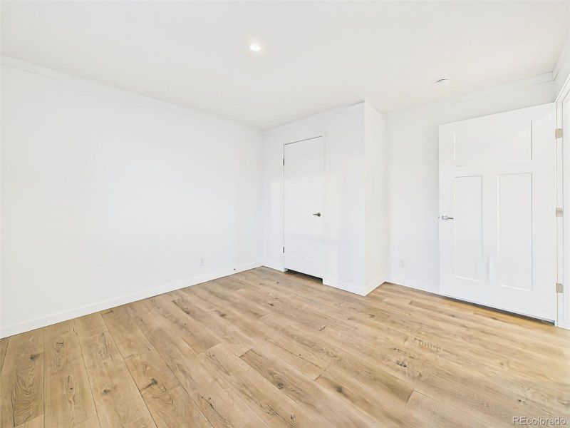 Bedroom #3 A clean, neutral space ready to accommodate a guest room, nursery, or office.