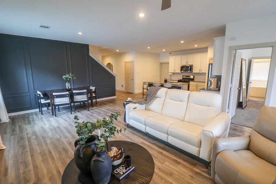 New accent wall! New accent wall!