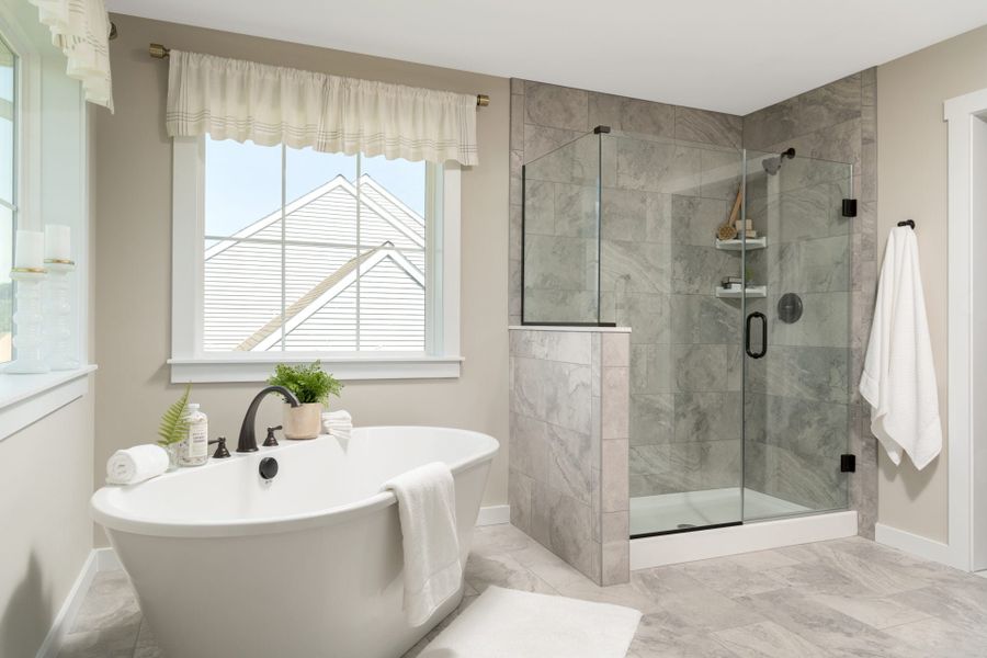 Representative furnished interior of a home built from the Parker by Keystone Custom Homes in Windermere Farms, Waxhaw (Image 9).