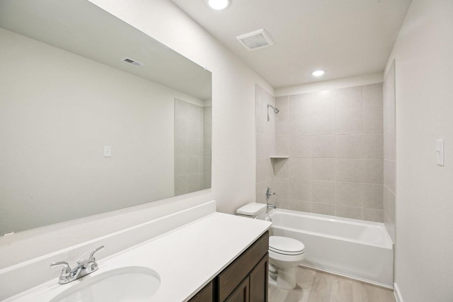 Furnished interior view inside a new home in Bluebonnet Village, Bellville (Image 23). Furnished interior view inside a new home in Bluebonnet Village, Bellville (Image 23).