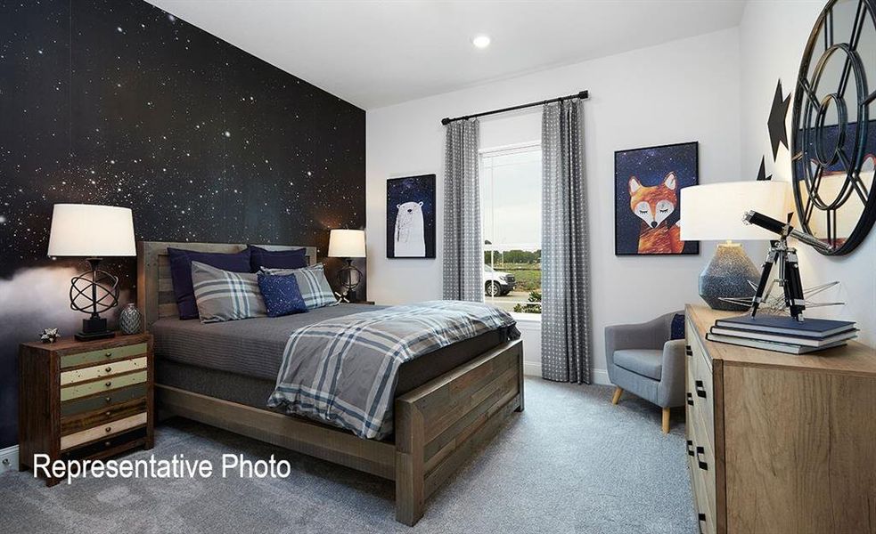 Light gray carpeting throughout