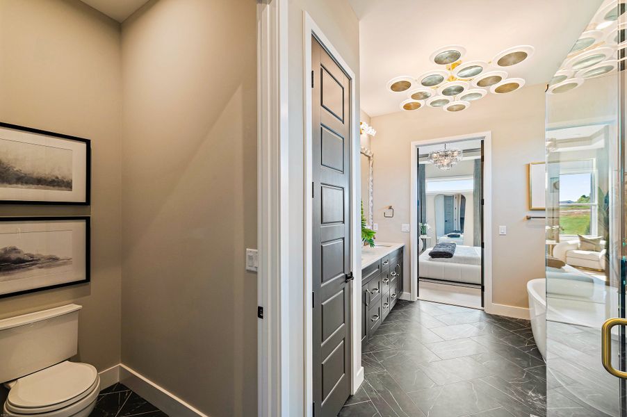 Representative furnished interior of a home built from the Winslow by Fischer Homes in Leeland Farms, Fuquay Varina (Image 15).