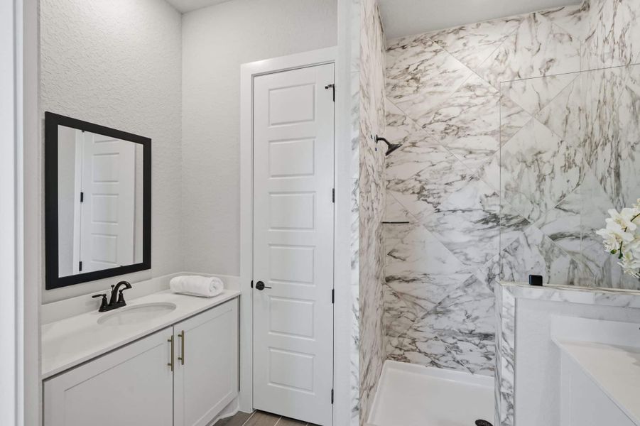 Furnished interior view inside a new home in Prominence – Now Selling, San Antonio (Image 18).