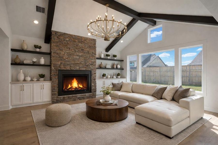 Furnished interior view inside a new home in , Pottsboro (Image 14).