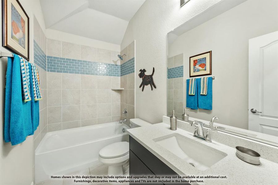 Furnished interior view inside a new home in Bear Creek Elements, Lavon (Image 10).