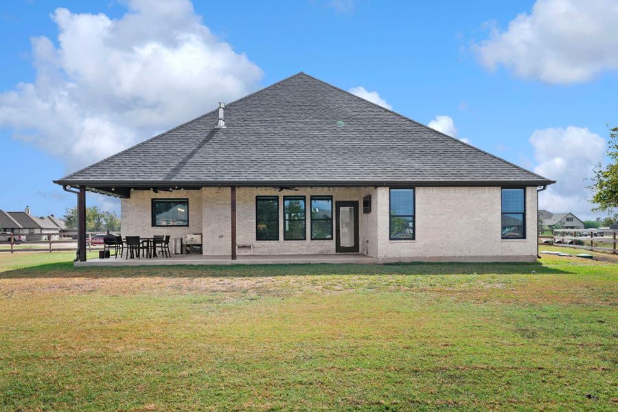 Exterior details and patio area of a home in , Bryan (Image 3).