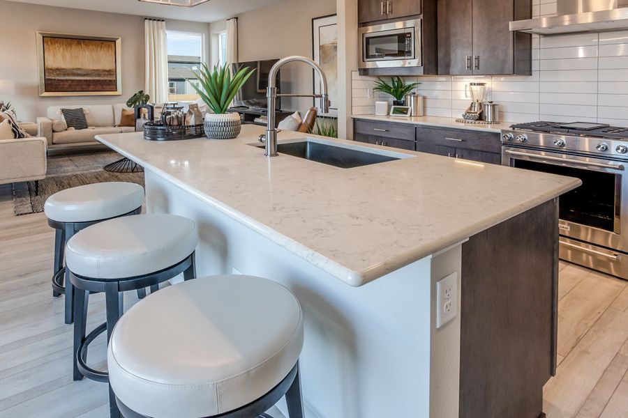 Representative furnished interior of a home built from the Galileo by Hartford Homes in Trailside, Timnath (Image 33).