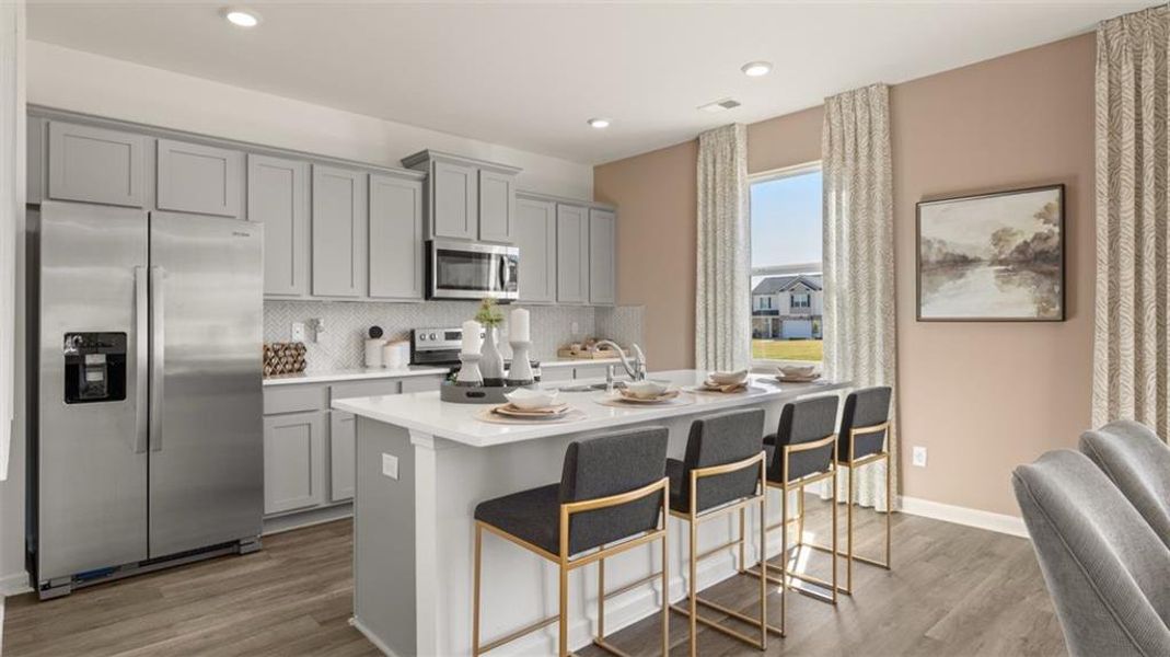 Furnished interior view inside a new home in Locust Grove Station - Cedar Ridge, Locust Grove (Image 2).