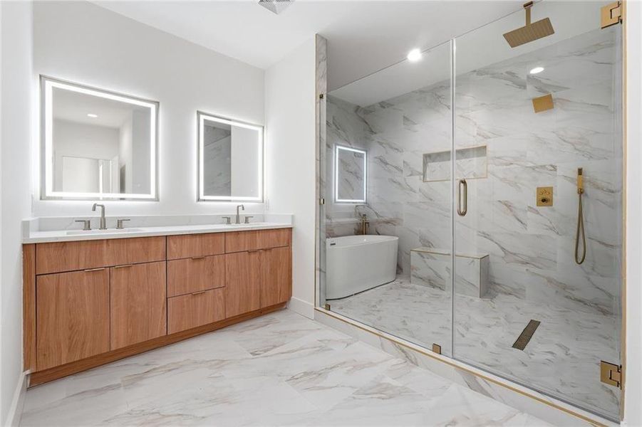 Furnished interior view inside a new home in , Atlanta (Image 12).