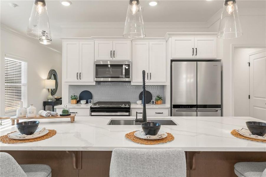 Furnished interior view inside a new home in River Walk Place, Lawrenceville (Image 14).