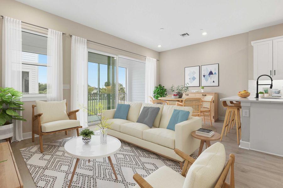 Furnished interior view inside a new home in Seahaven, Punta Gorda (Image 10).