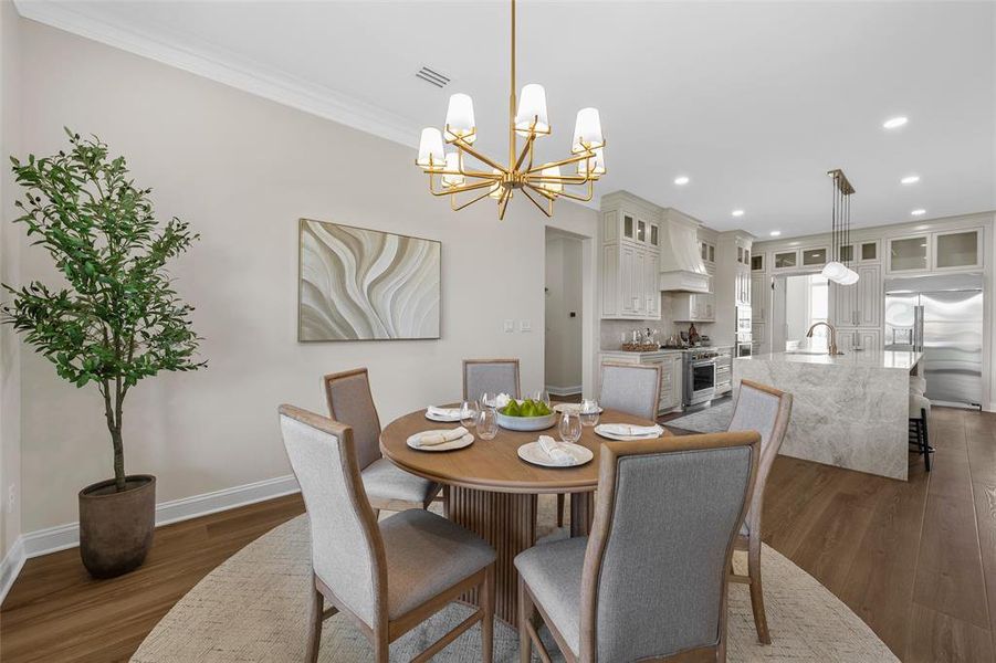 Furnished interior view inside a new home in , Woodway (Image 36).