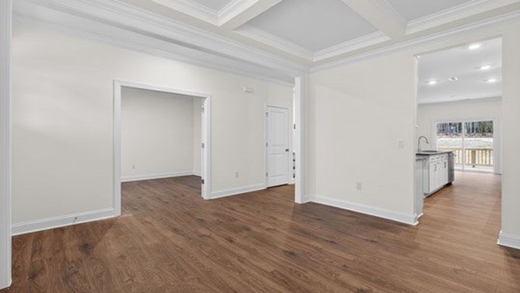 Representative unfurnished interior of a home built from the Tillery by D.R. Horton in Eagle Creek, Fuquay Varina (Image 12). Representative unfurnished interior of a home built from the Tillery by D.R. Horton in Eagle Creek, Fuquay Varina (Image 12).
