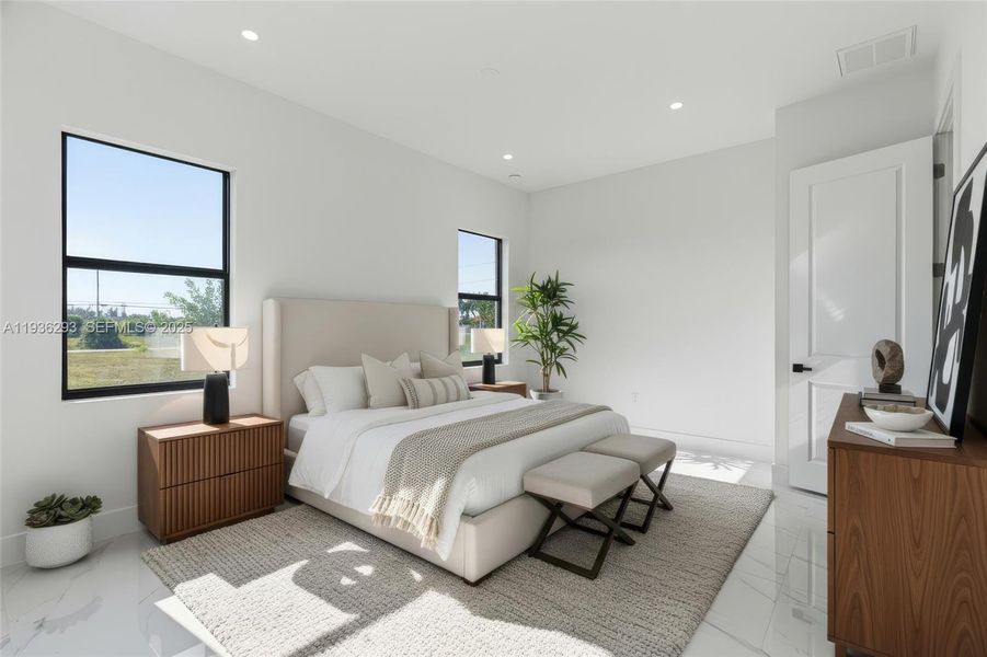 Furnished interior view inside a new home in , Cape Coral (Image 18).