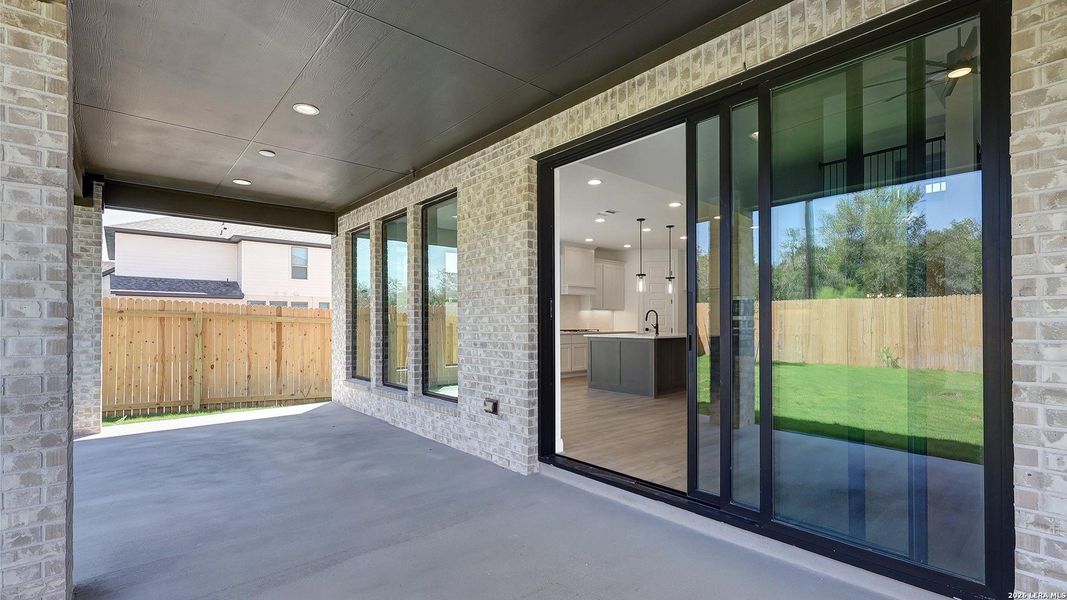 Exterior details and patio area of a home in Kallison Ranch, San Antonio (Image 4). Exterior details and patio area of a home in Kallison Ranch, San Antonio (Image 4).