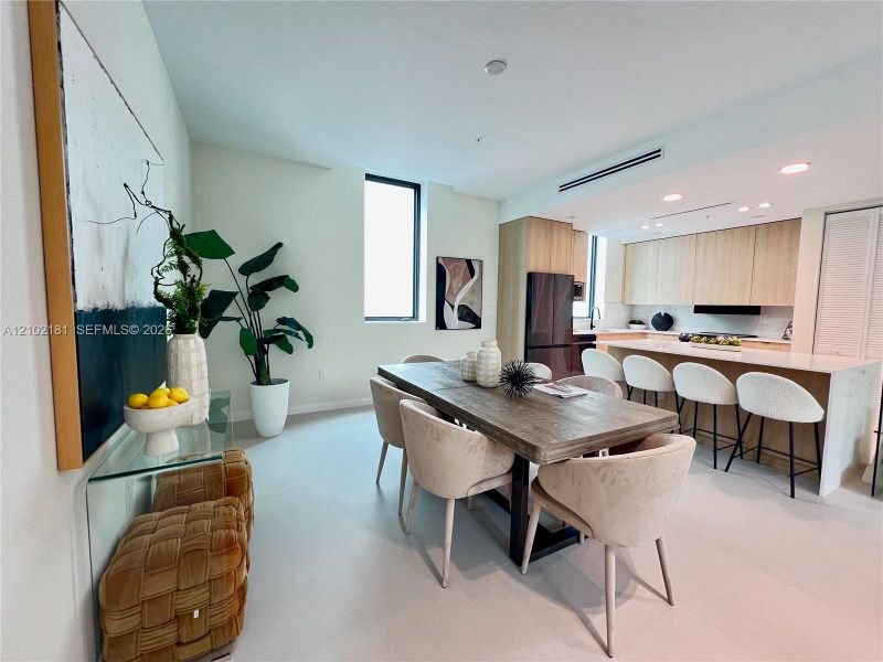Furnished interior view inside a new home in , Miami (Image 16).