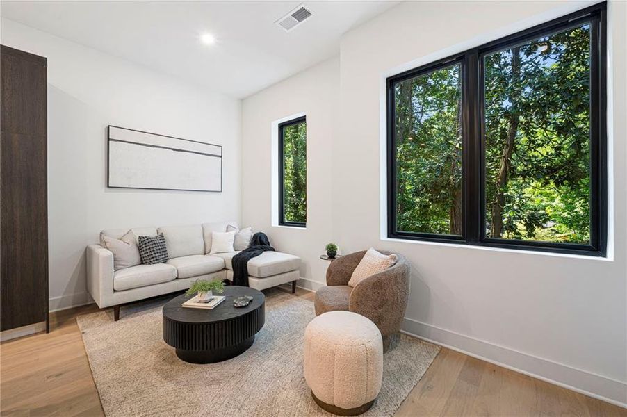 Furnished interior view inside a new home in , Atlanta (Image 10).