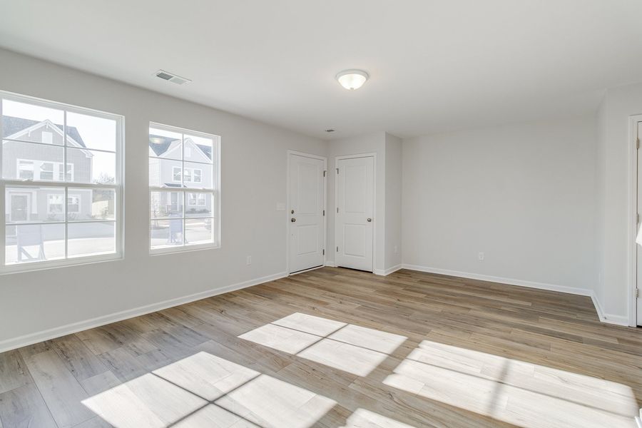 Spacious, unfurnished interior of a new home in Astoria, Columbia (Image 15). Spacious, unfurnished interior of a new home in Astoria, Columbia (Image 15).