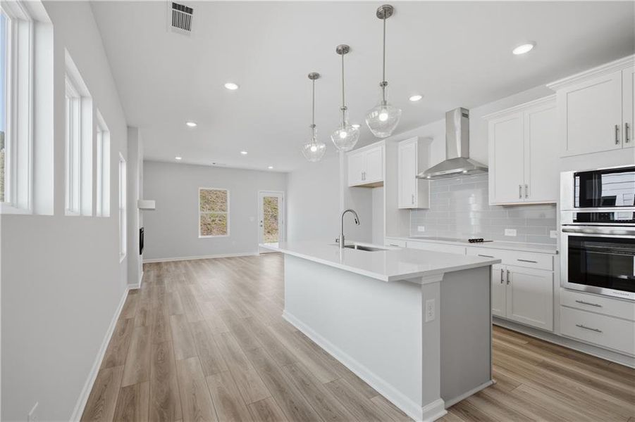 Furnished interior view inside a new home in The Bluffs, Canton (Image 5).