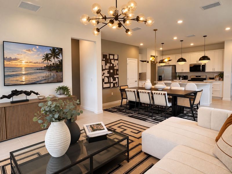 Furnished interior view inside a new home in Harbor Isle, Vero Beach (Image 14).