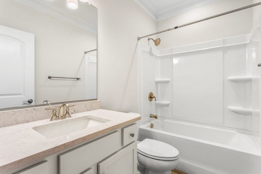 Representative furnished interior of a home built from the Somerset by Keystone Homes NC in Weybridge, Burlington (Image 7).