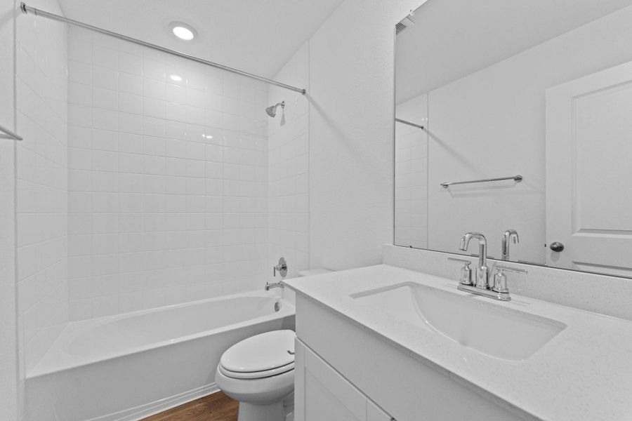 Furnished interior view inside a new home in Railhead, Cedar Creek (Image 5).