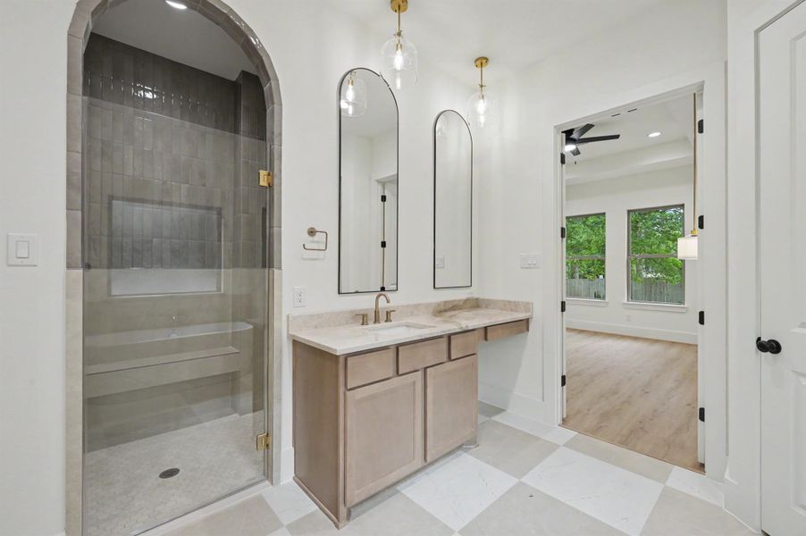 Furnished interior view inside a new home in , Willis (Image 8).