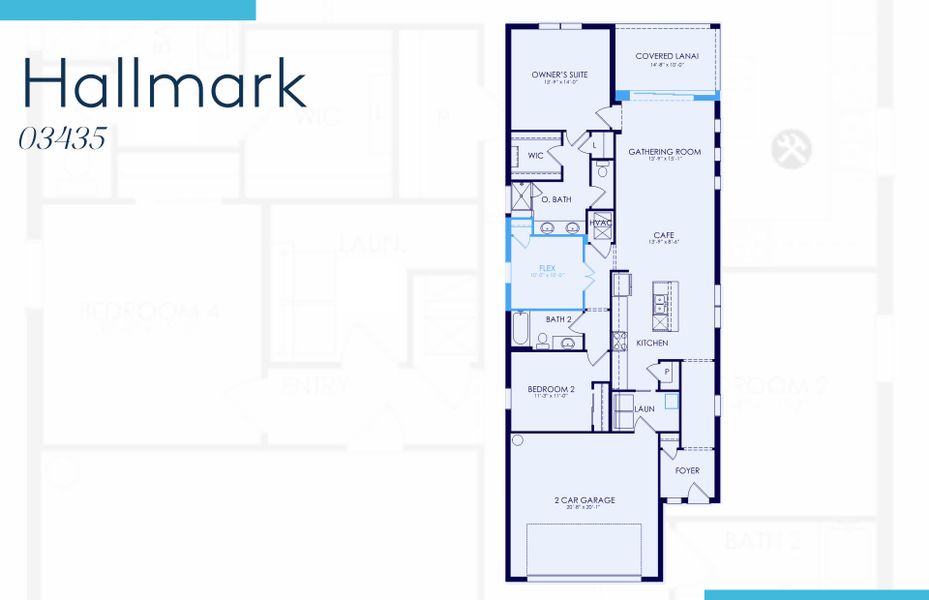 2D floor plan layout of this home in Del Webb Naples, Ave Maria, FL (Image 4). 2D floor plan layout of this home in Del Webb Naples, Ave Maria, FL (Image 4).