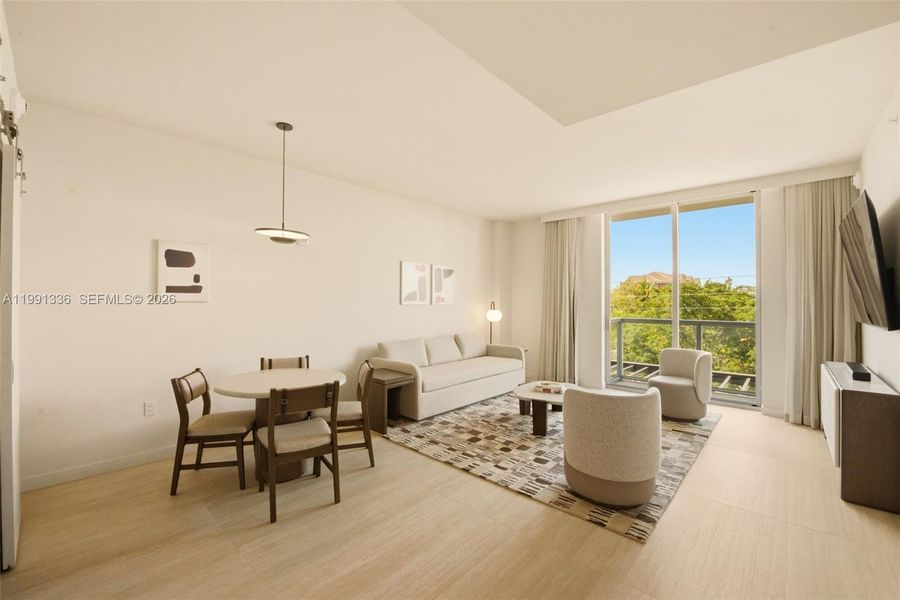 Furnished interior view inside a new home in Domus Brickell Park, Miami (Image 15).
