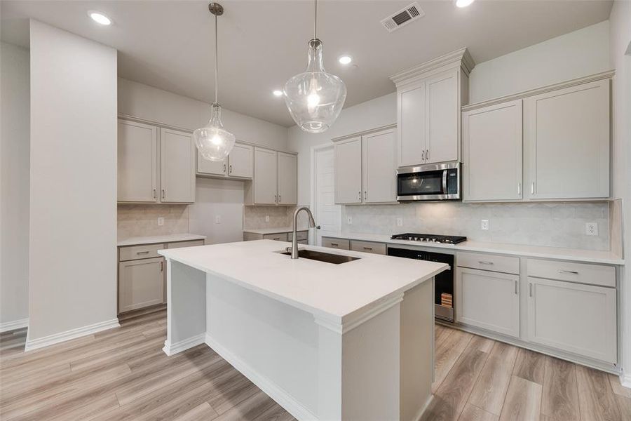 Furnished interior view inside a new home in Wade Settlement Townhomes, Frisco (Image 5).