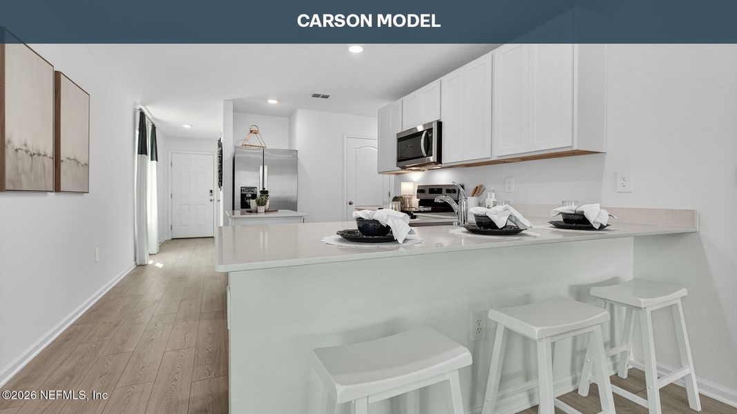 Furnished interior view inside a new home in Trout River, Jacksonville (Image 10).