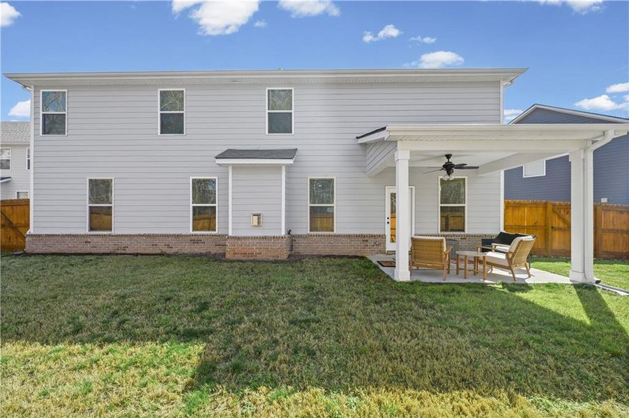 Exterior details and patio area of a home in , Atlanta (Image 3).