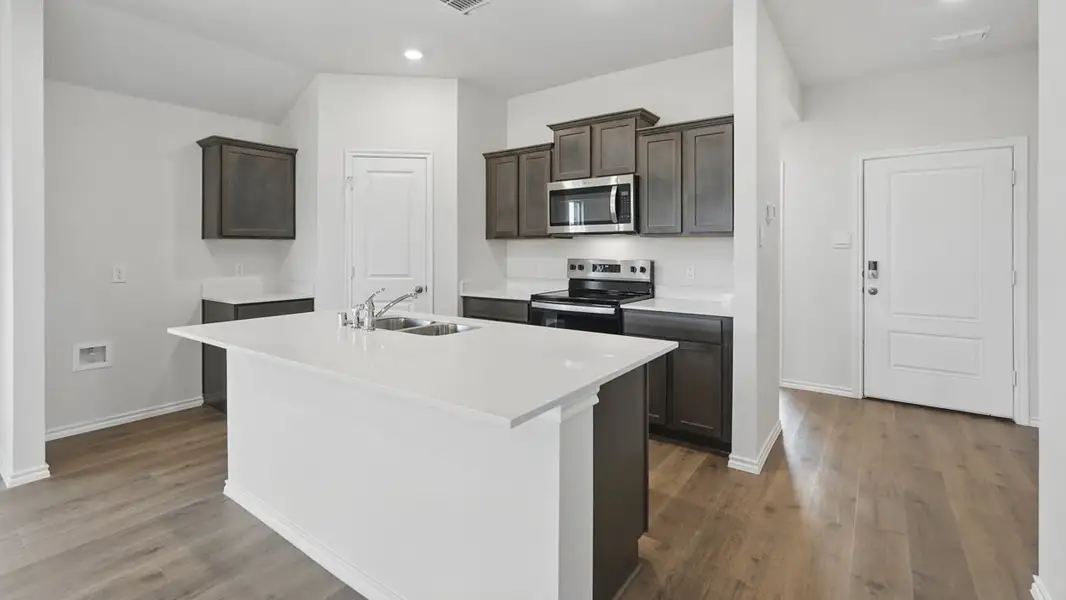 Furnished interior view inside a new home in Sanger Circle, Sanger (Image 3). Furnished interior view inside a new home in Sanger Circle, Sanger (Image 3).