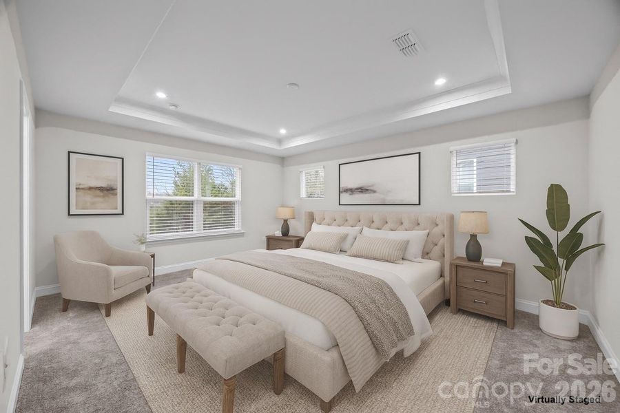 Furnished interior view inside a new home in Parkside Crossing, Charlotte (Image 28).