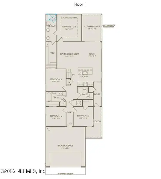 2D floor plan layout of this home in , St. Johns, FL (Image 3).