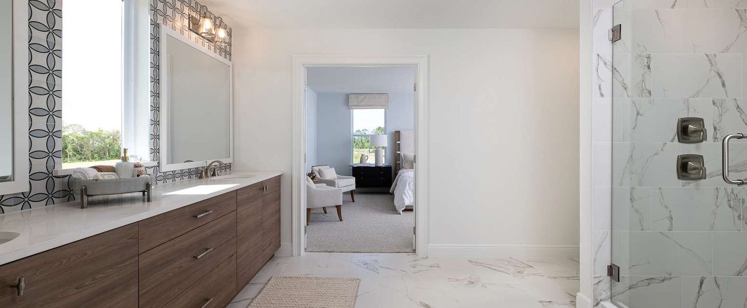 Representative furnished interior of a home built from the Duval II by Ashton Woods in Northlake Traditional, Winter Garden (Image 28).