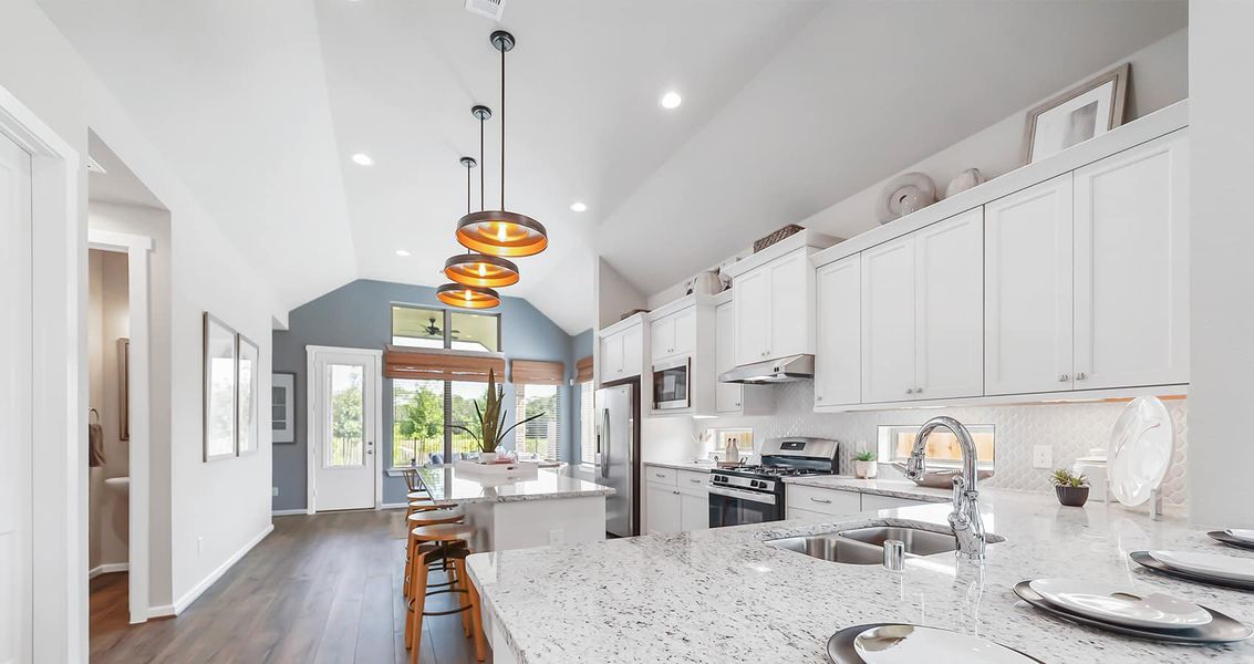 Furnished interior view inside a new home in The Trails, New Caney (Image 19).