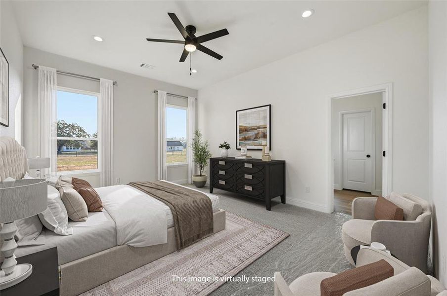 Furnished interior view inside a new home in , Azle (Image 19).