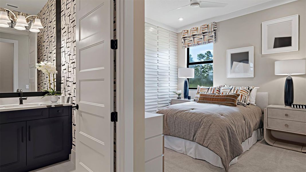 Furnished interior view inside a new home in L'Ambiance at Avenir, Palm Beach Gardens (Image 14).