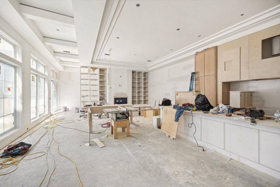 In-progress construction of a new home in , West University Place, TX (Image 4).