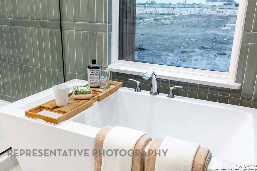 Close-up of interior finishes inside a home in Prominence, San Antonio (Image 21).