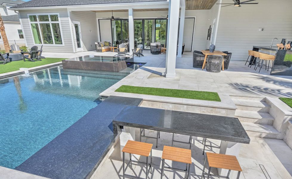 Exterior details and patio area of a home in Courtney Grove, St. Augustine (Image 29). Exterior details and patio area of a home in Courtney Grove, St. Augustine (Image 29).