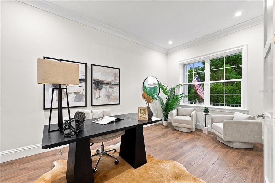 Furnished interior view inside a new home in , Tampa (Image 40).