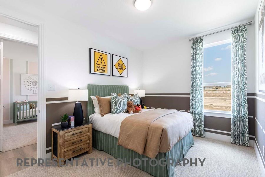 Furnished interior view inside a new home in Meridiana, Manvel (Image 6).
