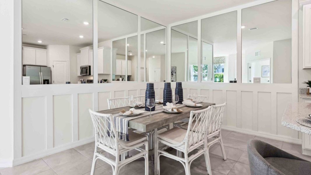 Representative furnished interior of a home built from the Siesta by D.R. Horton in Ocala Preserve, Ocala (Image 8).