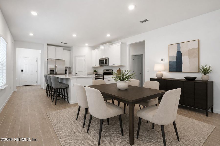 Furnished interior view inside a new home in , Jacksonville (Image 12).