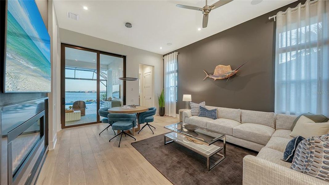 Furnished interior view inside a new home in Wild Blue at Waterside, Sarasota (Image 17).